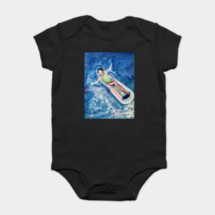 Peacefully floating Baby Bodysuit